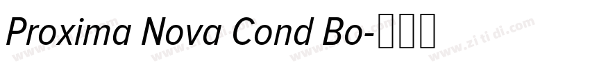 Proxima Nova Cond Bo字体转换